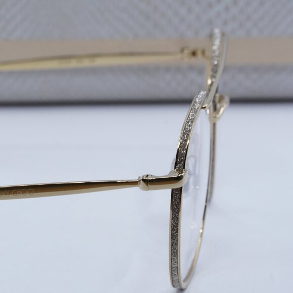 Jimmy Choo JC230 0J5G 00 Round Eyeglasses - Gold - Picture 8 of 9